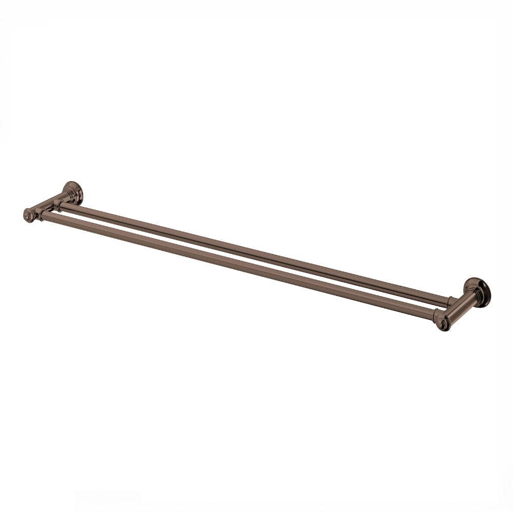Phoenix Cromford Double Towel Rail 800mm Brushed Bronze 134-8130-24