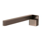 Phoenix Designer Swivel Bath Outlet 230mm Square Brushed Bronze 121-0881-24