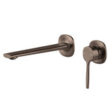 Phoenix Vask SwitchMix Wall Basin / Bath Mixer Set 200mm Brushed Bronze 139-2810-24-1