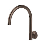 Phoenix Vivid Mkii Wall Sink Outlet 200mm Gooseneck Brushed Bronze 146-0870-24-1