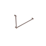 Nero Mecca Care 32mm Dda Grab Rail Set 90 Degree 600X1000mm Brushed Bronze NRCR3290BZ