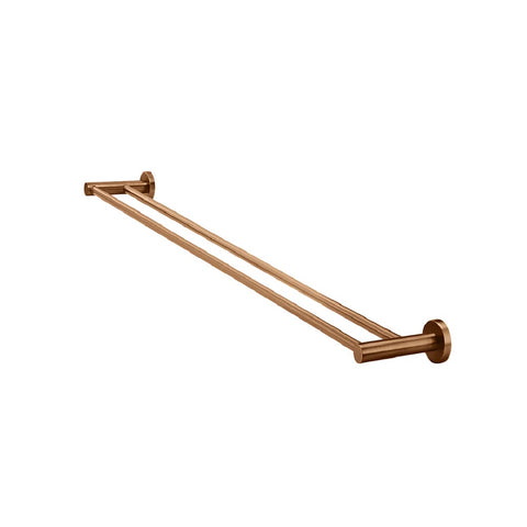 Meir Round Double Towel Rail 900mm Lustre Bronze MR01-R90-PVDBZ
