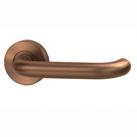 Lockwood Vivid Lever V2 Passage Set with Latch Satin Bronze VIV1/V2BZPVD