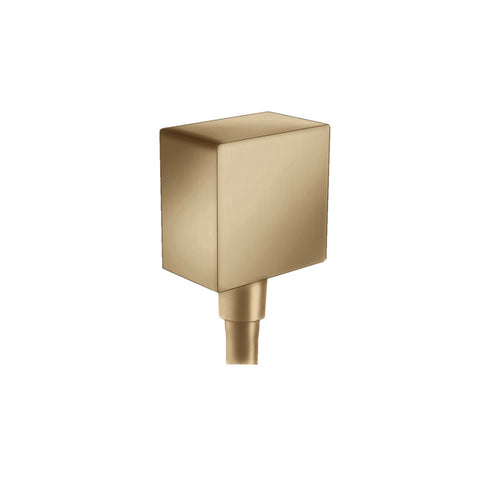 Hansgrohe Fixfit Square Wall Outlet Brushed Bronze 26455143