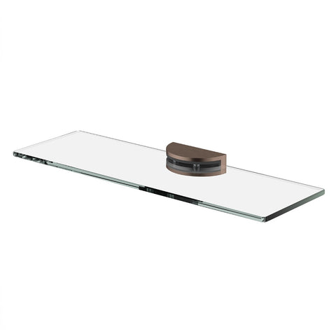 Phoenix Vivid MKII Glass Shelf 300mm Brushed Bronze 146-8600-24
