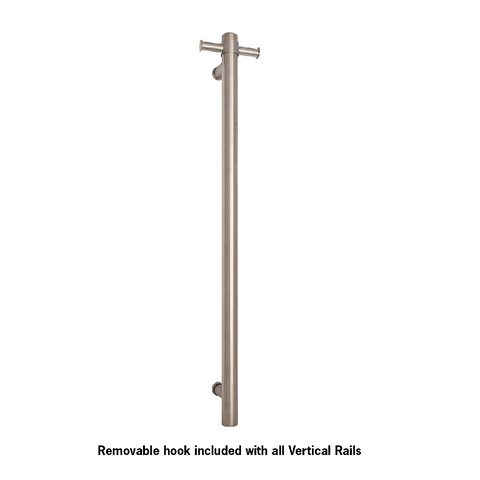 Thermogroup Round Vertical Bar 900x142x100mm (240V Heated) Brushed Stainless Steel VSH900HBR