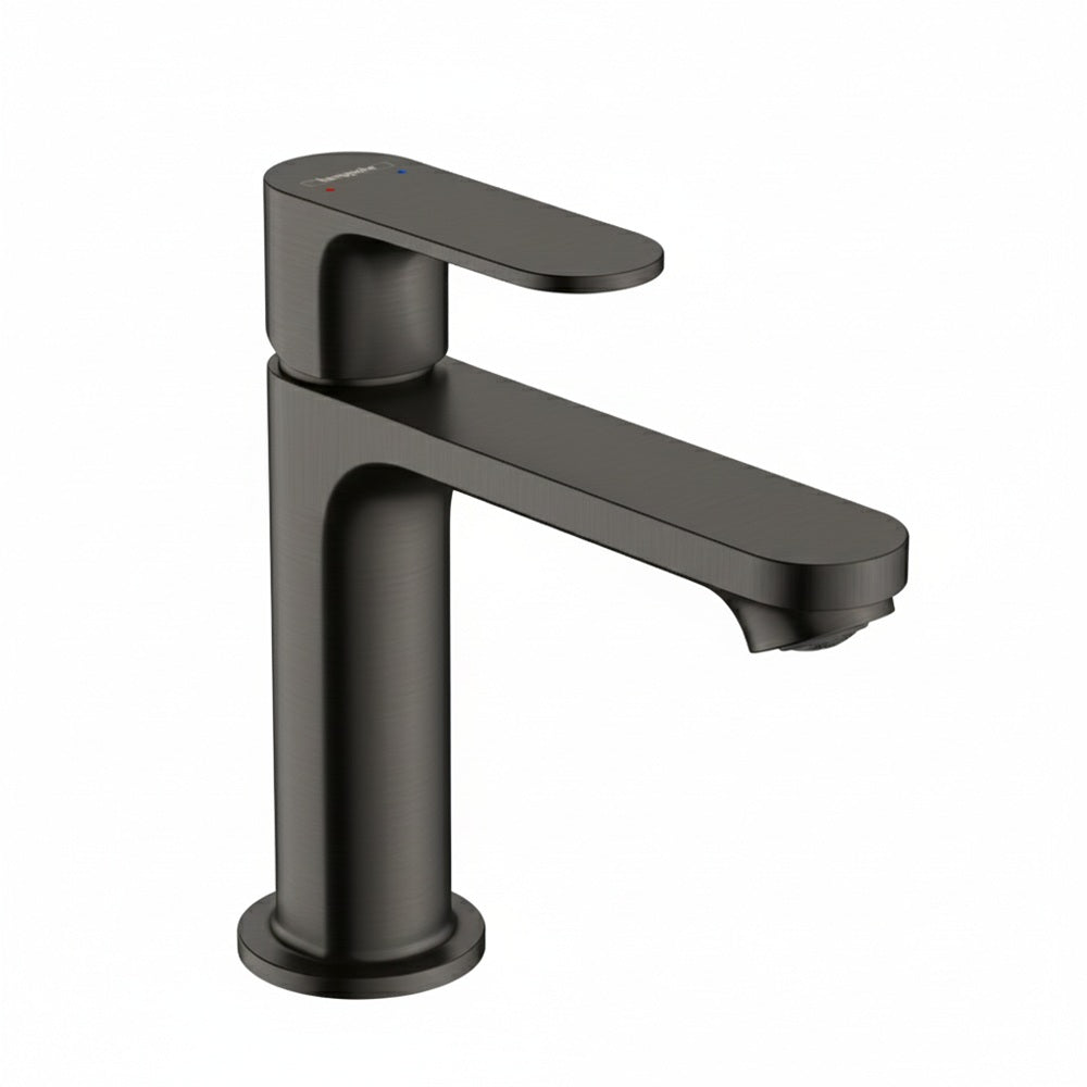 Hansgrohe Rebris S 110 Basin Mixer w/o Waste Lead Free Brushed Black Chrome 72518343