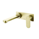 Otti Vetto Wall Basin Mixer Brushed Gold V11WBMBG