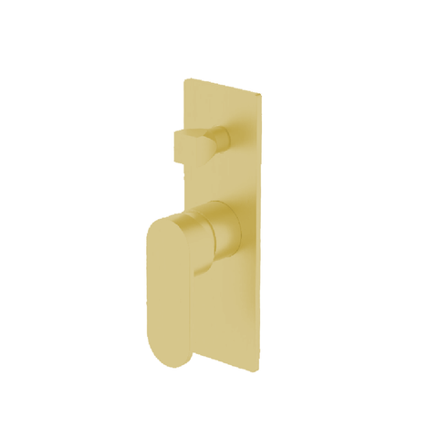 Nero Ecco Shower Mixer With Diverter Trim Kits Only Brushed Gold NR301311ATBG