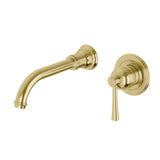 Phoenix Cromford SwitchMix Wall Basin/Bath Mixer Set Fit-Off (Trim Kit Only) Brushed Gold 134-2812-12