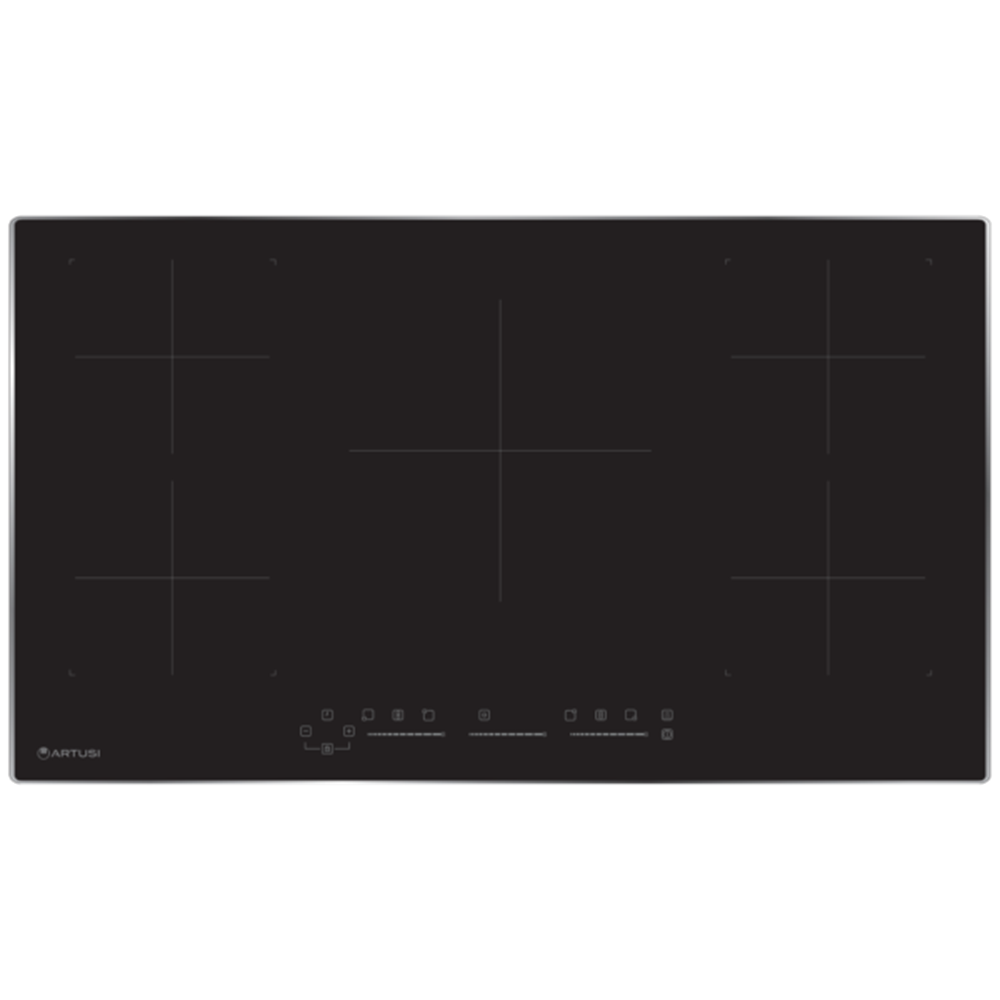 Artusi 5 Zone Induction Cooktop 90cm Black PAID90