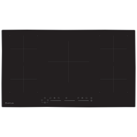 Artusi 5 Zone Induction Cooktop 90cm Black PAID90