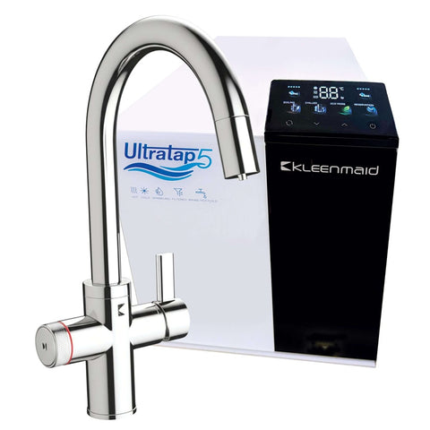 Kleenmaid Ultratap 5 Water Filtration & Enhancement System Black & White HCSUB511-C