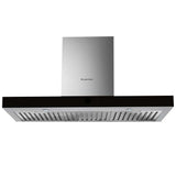 Kleenmaid Wall Mounted Canopy Rangehood 90cm Black Glass & Stainless Steel RHSCK92