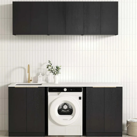 Otti Byron/Bondi Laundry Kit 1960B Black Oak / Matte White Top LA-1960B-BYB-MW