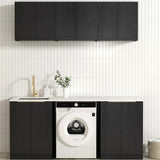 Otti Byron/Bondi Laundry Kit 1960B Black Oak / Pure White Top LA-1960B-BYB-PW