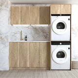 Otti Byron/Bondi Laundry Kit 1960C Natural Oak / Pure White Top LA-1960C-BYN-PW