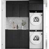 Otti Byron/Bondi Laundry Kit 1715C Black Oak / Pure White Top LA-1715C-BYB-PW