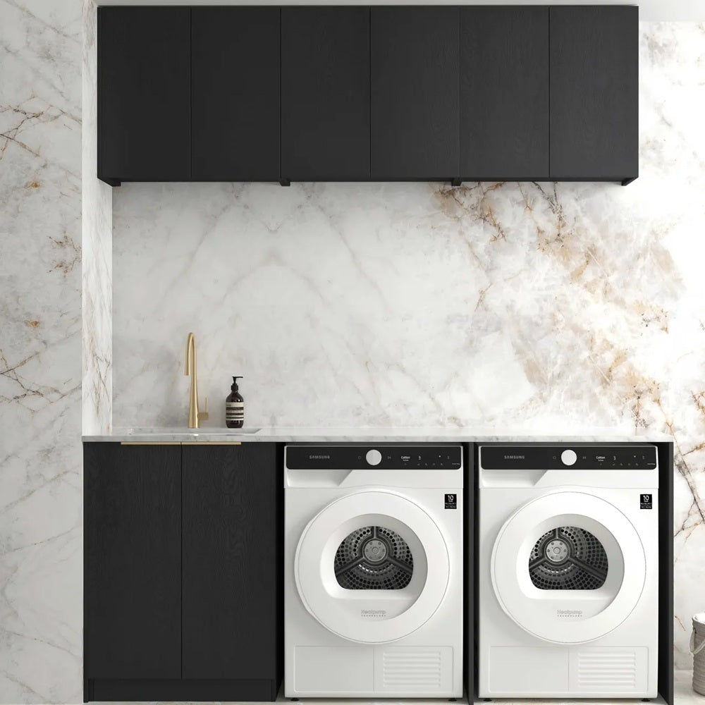 Otti Byron/Bondi Laundry Kit 1960A Black Oak / Matte White Top LA-1960A-BYB-MW
