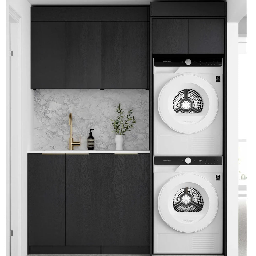 Otti Byron/Bondi Laundry Kit 1715C Black Oak / Matte White Top LA-1715C-BYB-MW