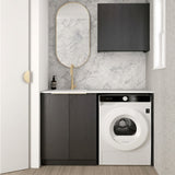 Otti Byron/Bondi Laundry Kit 1305A Black Oak / Cloudy Carrara Top LA-1305A-BYB-CA