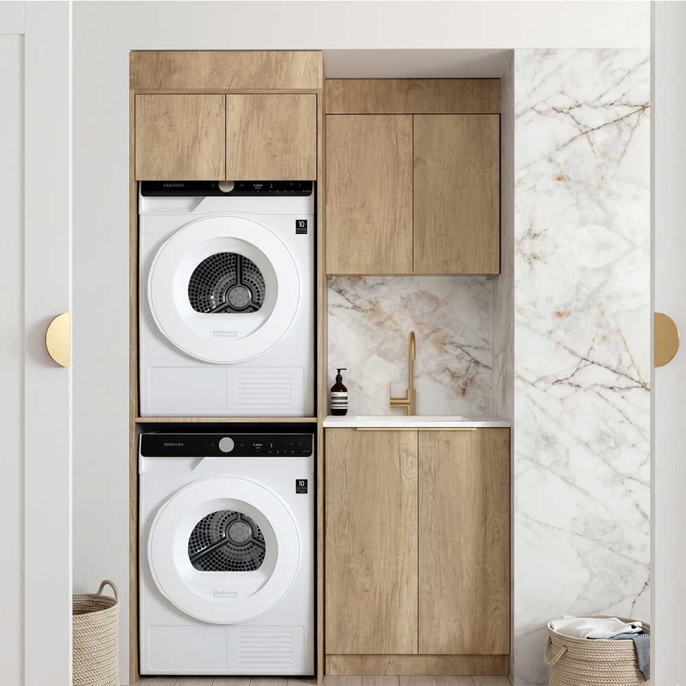 Otti Byron/Bondi Laundry Kit 1305C Natural Oak / Cloudy Carrara Top LA-1305C-BYN-CA