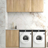 Otti Byron/Bondi Laundry Kit 1960A Natural Oak / Natural Carrara Marble Top LA-1960A-BYN-NCA