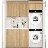 Otti Byron/Bondi Laundry Kit 1715C Natural Oak / Matte White Top LA-1715C-BYN-MW