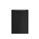 Otti Byron/Bondi Laundry Cabinet 1300mm Black Oak / Cloudy Carrara Top LA-1300-BYB-CA