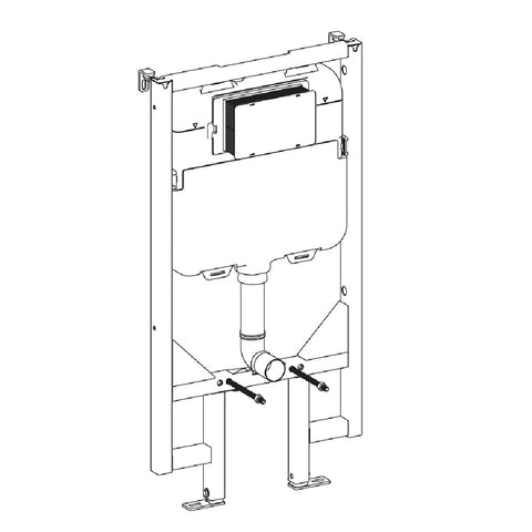 Seima Inwall C200 Cistern 80mm White 191808