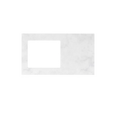 Otti Hampshire Laundry Cabinet 1060mm White / Cloudy Carrara Top LA-1060-BOHW-CA