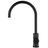 Bella Vista Mica Gooseneck Sink Mixer Black SM-5-BLK