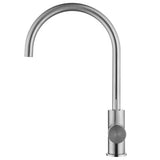 Bella Vista Mica Gooseneck Sink Mixer Brushed Nickel SM-5-BN