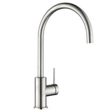 Bella Vista Mica Gooseneck Sink Mixer Brushed Nickel SM-5-BN