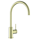 Bella Vista Mica Gooseneck Sink Mixer French Gold SM-5-FG