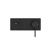 Bella Vista Mica Wall-Spout Combo Straight Spout 1P (Trim Kit only) Black WBS-51-BLK-TK