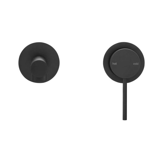 Bella Vista Mica Wall-Spout Combo Straight Spout 2P (Trim Kit only) Black WBS-51-2P-BLK-TK