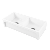 Abey Charles I Sink Double Bowl 1003X470mm Topmount/Undermount White CHARLES-1W