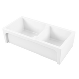 Abey Charles II Sink Double Bowl 914X460mm Topmount/Undermount White CHARLES-2W