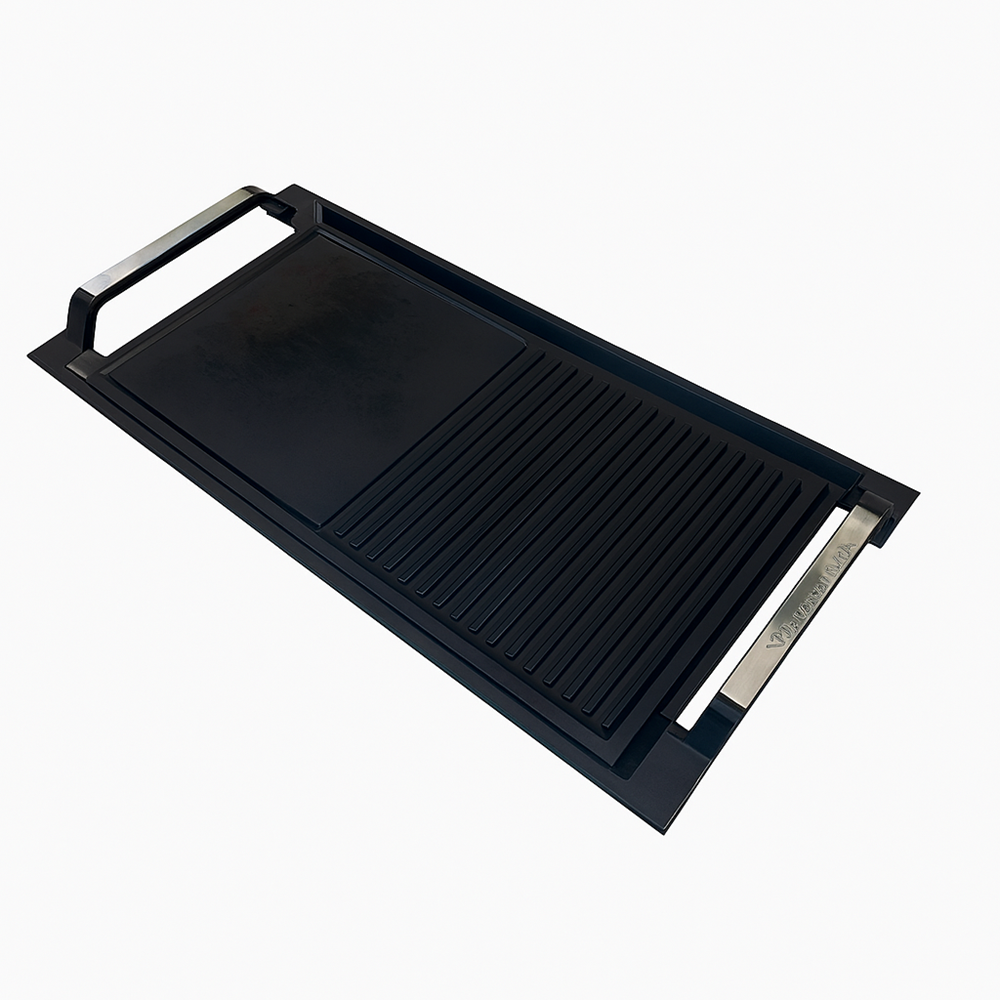 Kleenmaid Cast Iron Griddle (Suitable For Induction Cooktops) Black CIG4523
