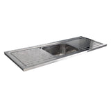 Fienza Citi Sink Only Topmount (No taphole) 1200x460mm Stainless Steel CIT1200-0