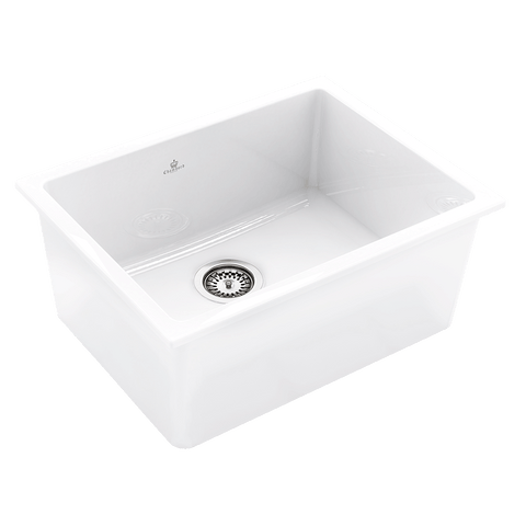 Abey Constance III Sink Single Bowl 610X1460mm White CONSTANCE-3W