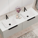 Fienza Kados Semi Inset Basin 450x330x150mm White CSB05-SEMI