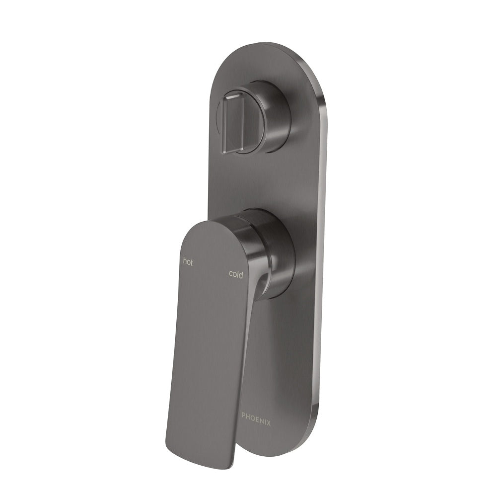 Phoenix Kusabi SwitchMix Shower / Bath Diverter Mixer Brushed Carbon 138-2910-31-1