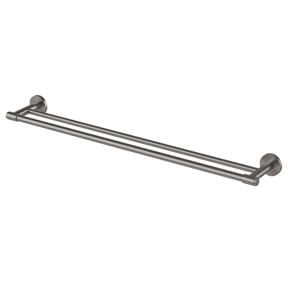 Phoenix Vivid MKII Double Towel Rail 800mm Brushed Carbon 146-8130-31