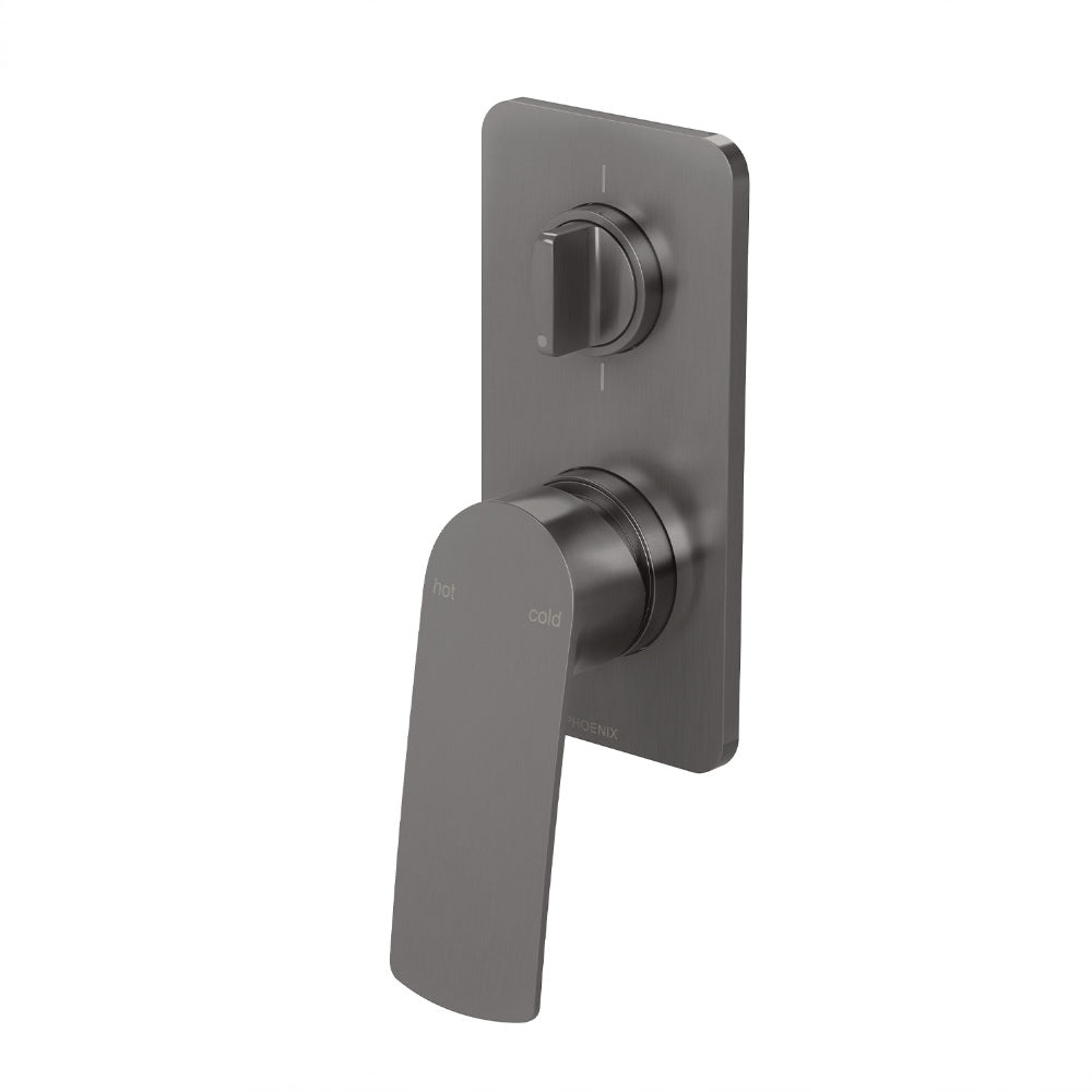 Phoenix Mekko Switchmix Shower / Bath Diverter Mixer Brushed Carbon 115-2910-31-1