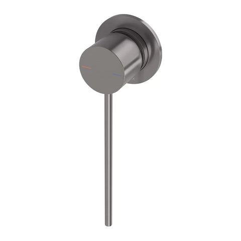 Phoenix Vivid Slimline SwitchMix Shower / Wall Mixer 60mm Backplate & Extended Lever Brushed Carbon 114-2801-31