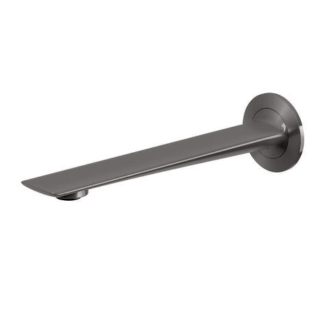 Phoenix Kusabi Wall Basin / Bath Outlet 200mm Brushed Carbon 138-7610-31-1