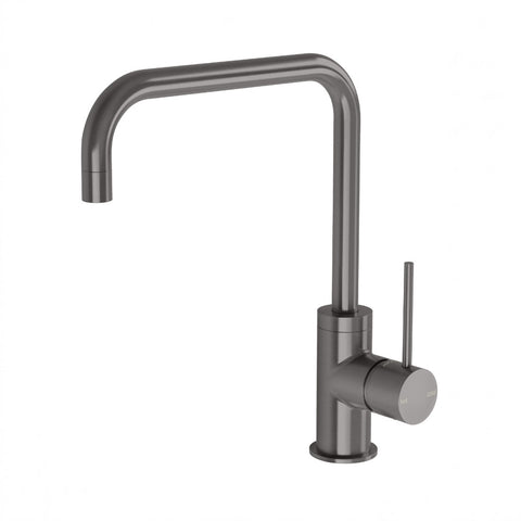 Phoenix Vivid Slimline Sink Mixer 220mm Squareline Brushed Carbon VS731-31-1
