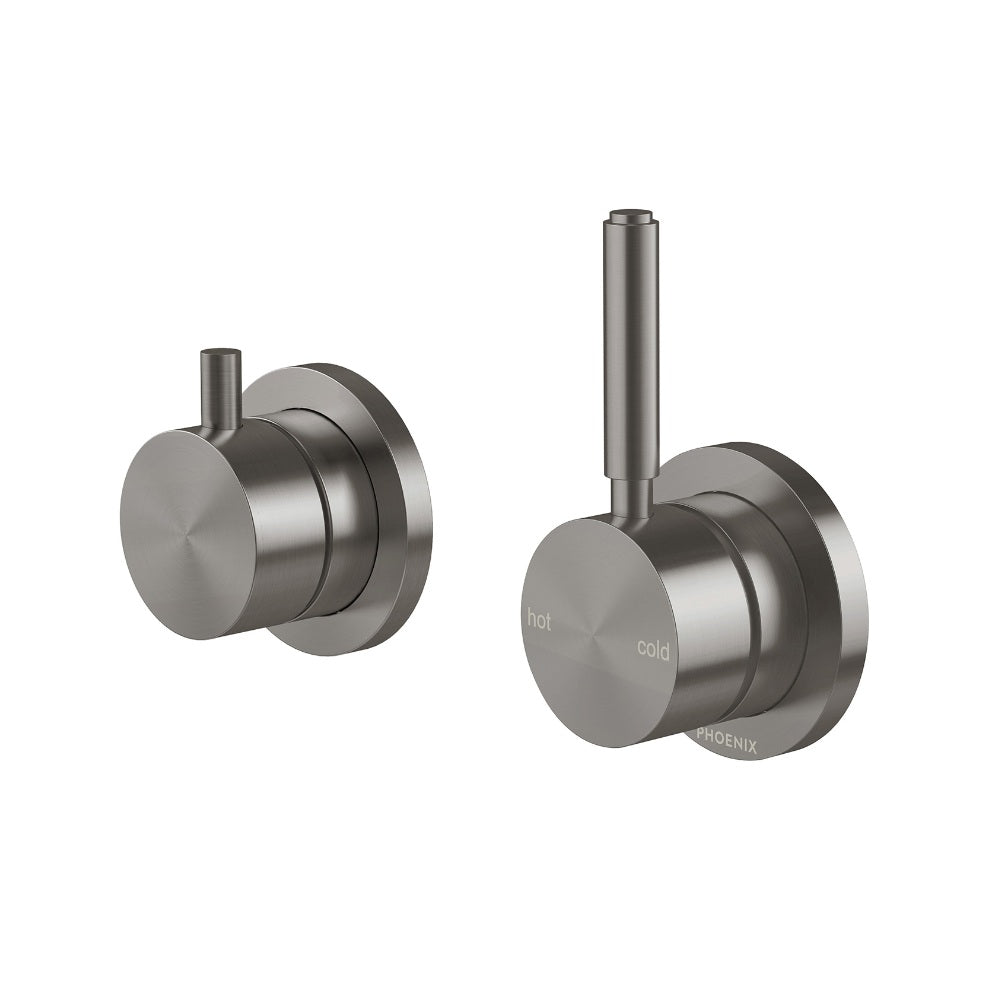 Phoenix Vivid Mkii Switchmix Shower / Bath Diverter Mixer Pin Up Brushed Carbon 146-2912-31-1